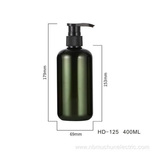 400mL Custom Matte Green PET Lotion Bottles